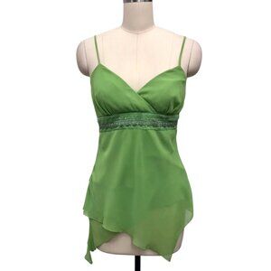 Triangular asymmetrical sequined halter dress with pleated fabric decoration